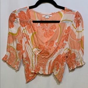 O'Neill Orange Ruched Crop Top